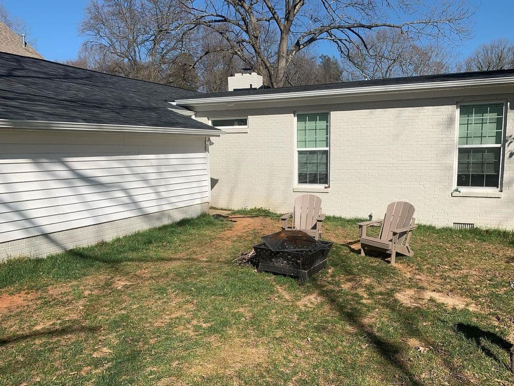 Gallery photos for Back Patio Makeover with Fire Pit and Privacy Wall in Winston-Salem: Image #3