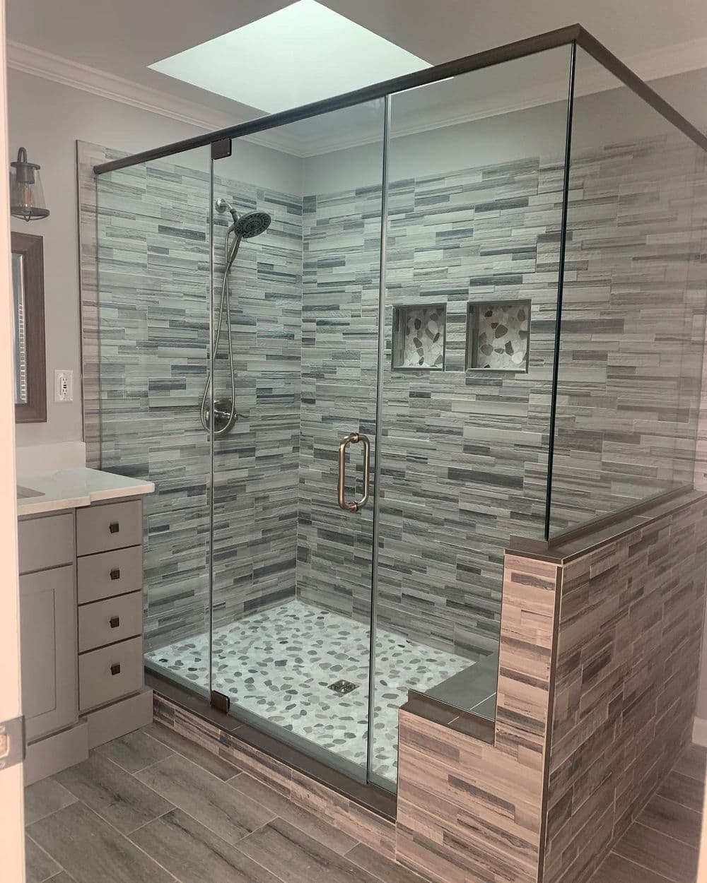 Master Bathroom Remodel in Yadkinville NC Goes From Dated to Stunning